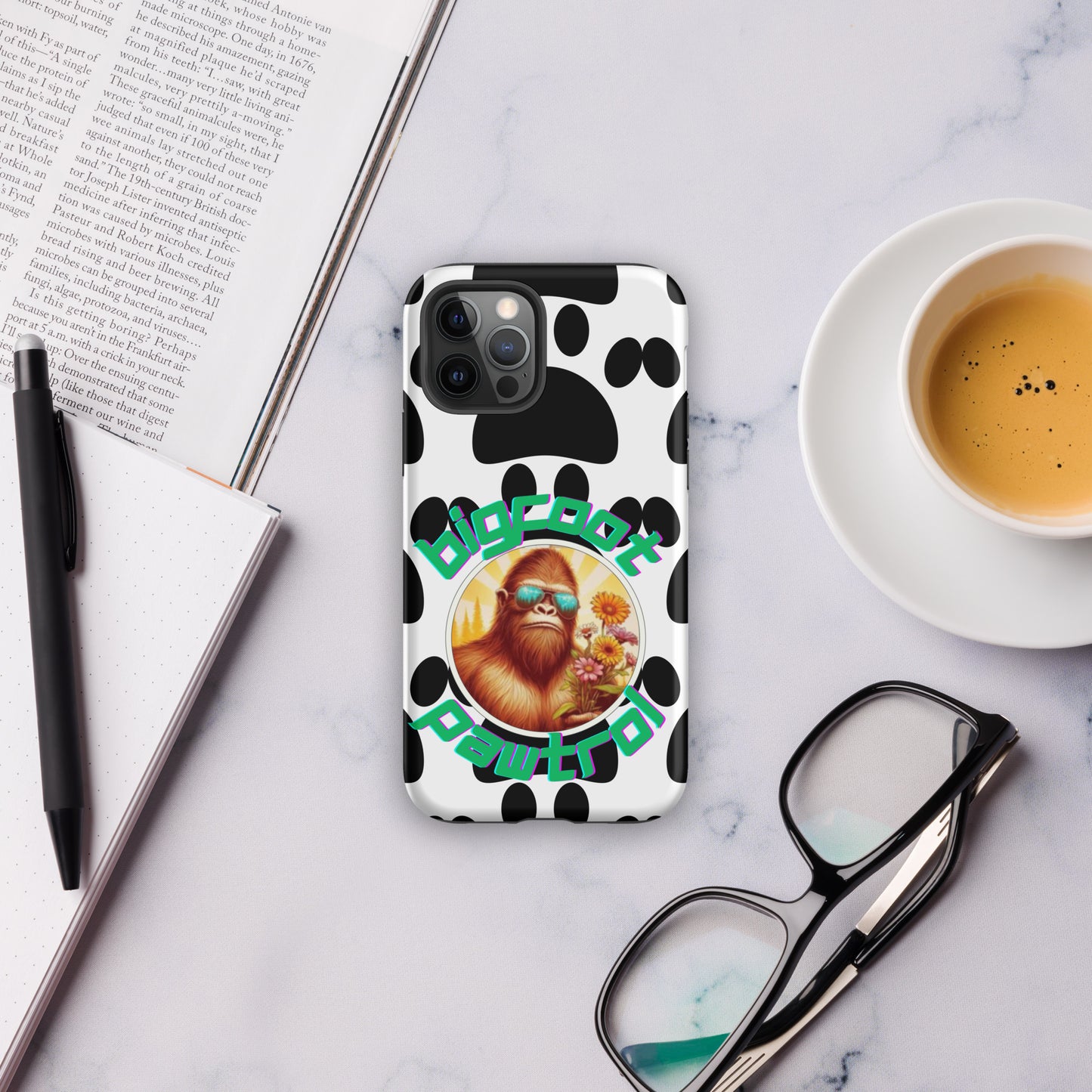 Bigfoot's Guardian: IPhone Phone Case by Bigfoot Pawtrol – Keep Your Phone Safe with Cryptid Style!