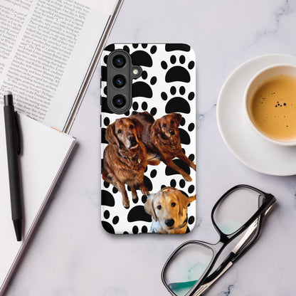 Paws-on Protection: Custom Tough Case for Samsung Phones with Your Dog's Portrait