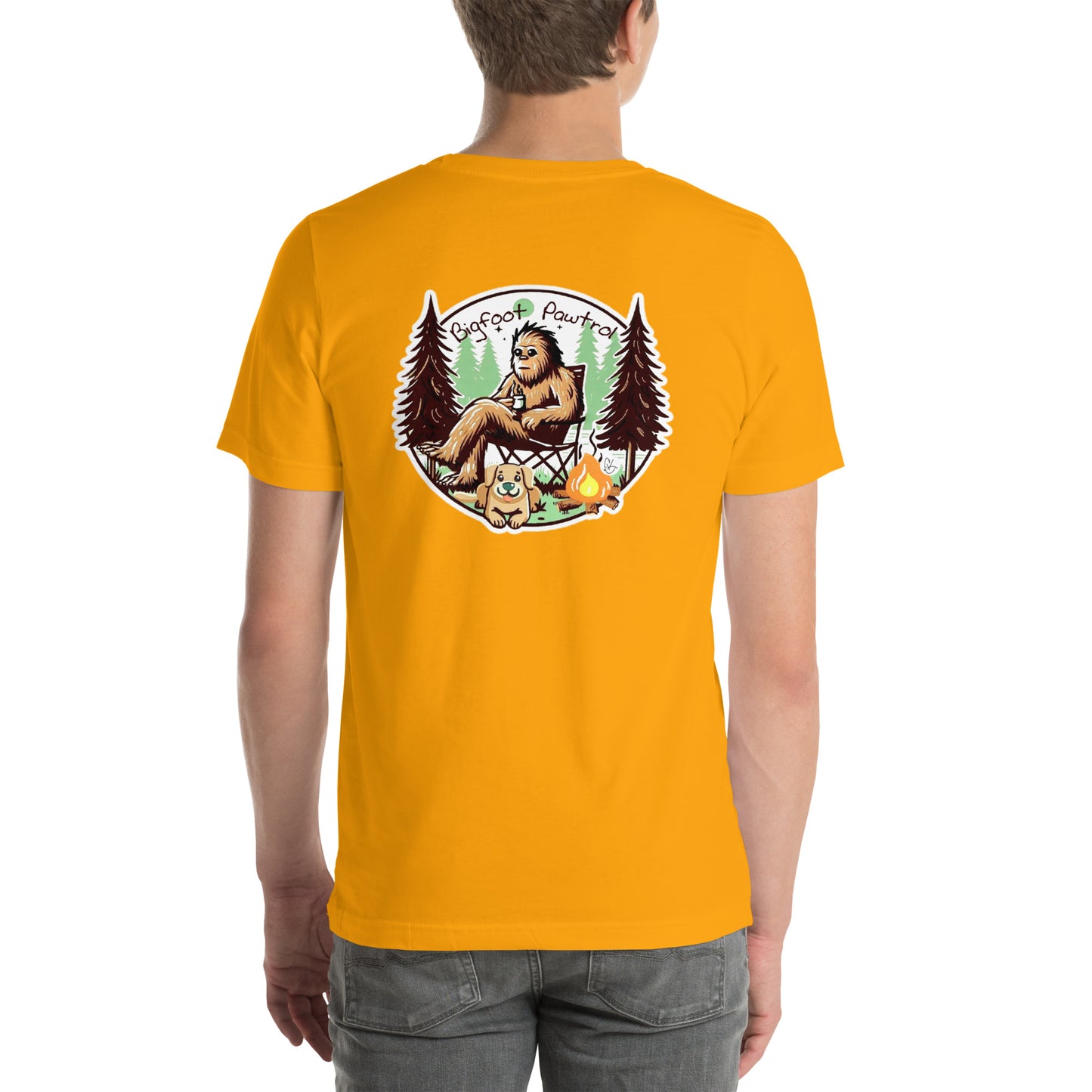 Bigfoot's Campfire Retreat T-Shirt - Featuring Fluffboi Adventure