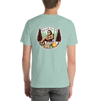 Bigfoot's Campfire Retreat T-Shirt - Featuring Fluffboi Adventure