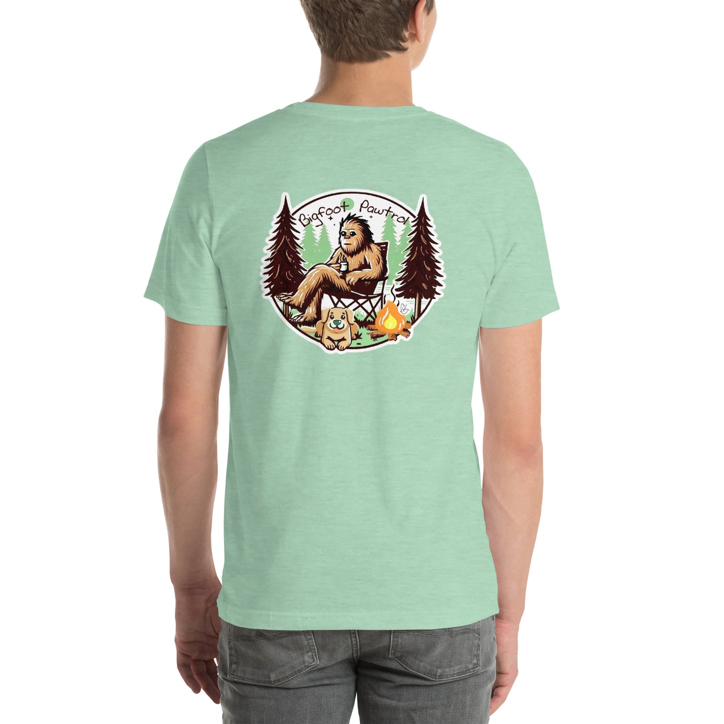 Bigfoot's Campfire Retreat T-Shirt - Featuring Fluffboi Adventure