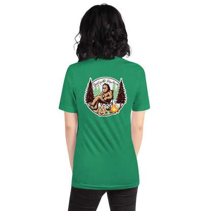 Bigfoot's Campfire Retreat T-Shirt - Featuring Fluffboi Adventure