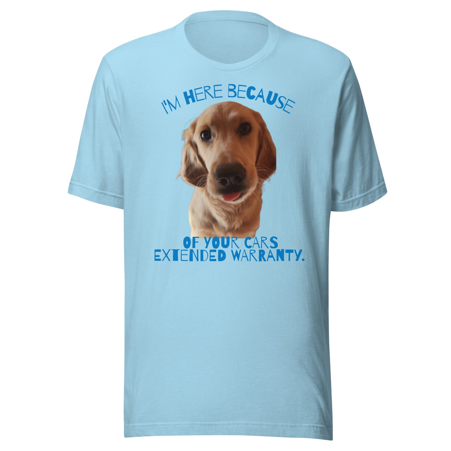 Golden Retriever Cars Extended Warranty Unisex t-shirt